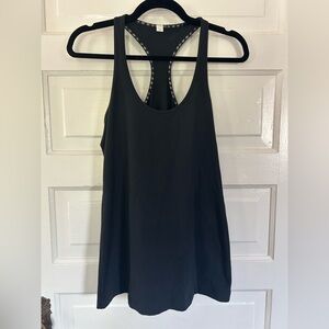 Lululemon Athletica Black Tank Top with Hangtag, 28” Length, Size 10